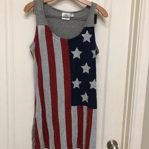 Cowgirl Justice American Flag Tank Top Medium